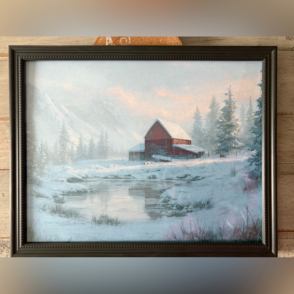 Winter Landscape Framed 8x10”Art Print
